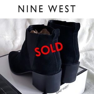 Suede Nine West Eaden Black Boots 11M